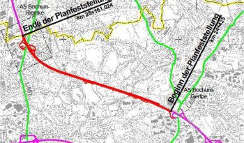 Planfeststellungsbeschluss 'sechsstreifiger Ausbau der A 43 3. Abschnitt